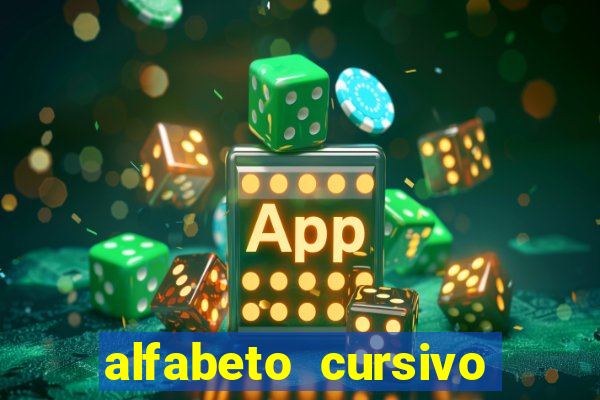 alfabeto cursivo pontilhado para imprimir pdf